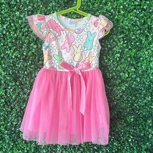 Pink Bunny Print Dress